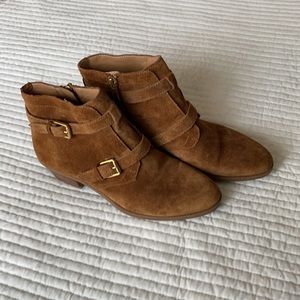 EUC Strappy Buckle Ankle Booties